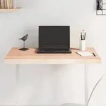 vidaXL Tischplatte 80x60x(2-4) cm Massivholz Unbehandelt Baumkante