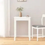 vidaXL Esstisch Wei&szlig; 55x55x75 cm Massivholz Kiefer