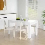 vidaXL Esstisch Wei&szlig; 140x74,5x76 cm Holzwerkstoff