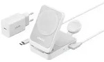 Anker MagGo 3-in-1 Qi2 Ladestation 15W wei&szlig;