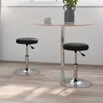 vidaXL Esszimmerst&uuml;hle 2 Stk. Schwarz Kunstleder