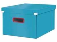 Aufbewahrungsbox Click & Store Cosy mittel Karton blau
