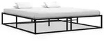 vidaXL Bettgestell Schwarz Metall 200x200 cm
