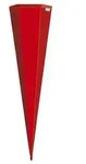 Schult&uuml;ten-Rohling rot - eckig 85 cm