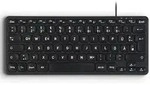 Perixx PERIBOARD-416 DE, kabelgebunden, USB Mini Tastatur mit 4 Hubs, schwarz...