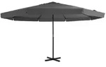 vidaXL Sonnenschirm mit Aluminium-Mast 500 cm Anthrazit