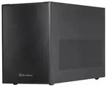 SilverStone SST-SG17B, Cube, PC, Schwarz, micro ATX, Mini-DTX, Mini-ITX, Aluminium,
