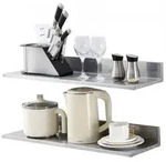 VEVOR Gew&uuml;rzregal Wandregal 2-teilig, H&auml;ngendes K&uuml;chenregal 762 x 218 x 85...