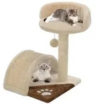vidaXL Katzen-Kratzbaum Sisal 40 cm Beige und Braun