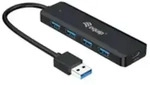 Equip 4-Port-USB-3.2 Gen 1-Hub und Adapter f&uuml;r USB-C Multimedia-Technik HUBs