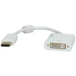 ROLINE 4K DisplayPort-DVI Adapter, DP Stecker-DVI Buchse Terminatoren, Konverter