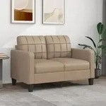 vidaXL 2-Sitzer-Sofa Cappuccino-Braun 120 cm Kunstleder