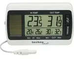 Techno Line Solar Innen- Au&szlig;enthermometer WS 7008