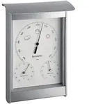 Wetterstation H215xB145xT70mm silber/wei&szlig; Alu/KU f.innen/au&szlig;en TFA