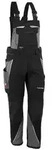 Qualitex Arbeitshose 'IRON' in schwarz/grau, Gr&ouml;&szlig;e: 68 - moderne Latzhose -