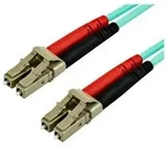 StarTech.com 15 m OM4 LC to LC Multimode Duplex Fiber Optic Patch Cable- Aqua -