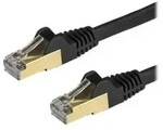 StarTech.com 50cm CAT6A Ethernet Cable, 10 Gigabit Shielded Snagless RJ45 100W PoE