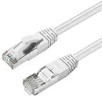 CAT6A S/FTP Patchkabel 7,5m Wei&szlig; LSZH
