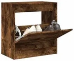 vidaXL Schuhschrank R&auml;uchereiche 60x34x63,5 cm Holzwerkstoff