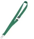 Textilband 20mm mit Karabiner 44cm gr&uuml;n VE=10 St&uuml;ck