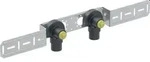 Geberit Anschlusswinkel FlowFit 90G zwei L 52mm DN12 16mm Rp 1/2 mont.