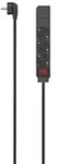 Hama 00223182, 1,4 m, 3 AC-Ausg&auml;nge, Indoor, Abgewinkelt, Schwarz, 17 W