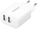 INTENSO Power Adapter W24AA wei? 2x USB-A 24W, 7802412