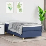 vidaXL Bettgestell ohne Matratze Blau 80x200 cm Stoff