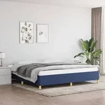 vidaXL Bettgestell ohne Matratze Blau 200x200 cm Stoff