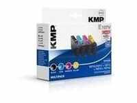 KMP MULTIPACK E107V 4er-Pack Schwarz Gelb Cyan Magenta Tintenpatrone Alternative zu: