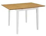 vidaXL Esstisch Ausziehbar Wei&szlig; (80-120)x80x74 cm MDF