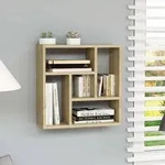 vidaXL Wandregal Sonoma-Eiche 45,1x16x45,1 cm Holzwerkstoff