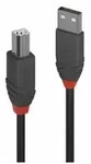 LINDY USB 2.0 Kabel Typ A/B Anthra Line M/M 7.5m Multimedia-Technik USB-Kabel