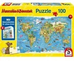 Schmidt Spiele Mauseschlau & B&auml;renstark Reise um die Welt, mit Add-On, 100 Teile,