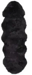 vidaXL Teppich Schafspelz 60x180 cm Dunkelgrau