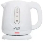 Adler AD 1373 Wasserkocher 1 L 850 W mit Sedimentfilter - Wei&szlig;