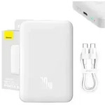 Powerbank Baseus Magnetic, 10000mAh, USB-C 20W, MagSafe (wei&szlig;)