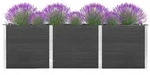 vidaXL Garten-Hochbeet 300x100x91 cm WPC Grau