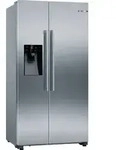 Bosch Serie 6, Amerikanischer Side by Side, 178.7 x 90.8 cm, Geb&uuml;rsteter Stahl