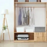 vidaXL Aufbewahrungsbox Stoff 50x30x25 cm Grau