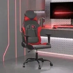 vidaXL Gaming-Stuhl mit Massagefunktion Schwarz und Rot Kunstleder