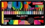 Fasermaler Pen 68 Max Keilspitze Etui Arty VE=20 Stifte
