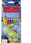 FABER-CASTELL Dreikant-Buntstifte Jumbo GRIP Dino, 8+2