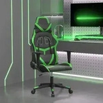 vidaXL Gaming-Stuhl Schwarz und Gr&uuml;n Kunstleder
