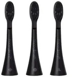 HAPPYBRUSH Ersatz-Aufsteckb&uuml;rsten Allblack ECO VIBE 3, 3er Set
