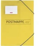 Postmappe A4 PP transluzent gelb