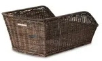 Basil 20007 Cento Hinterrad-Korb 47 x 34 x 22 cm, Rattan, engmaschig, braun