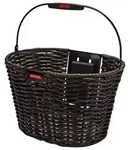 KLICKfix 0376OD Vorderradkorb Structura oval 39x24x28cm,geflochten, ohne Adapter, 16