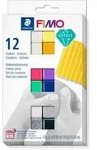 Modelliermasse Fimo effect farbig sortiert 12x 25g