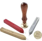 folia Siegel-Set, inkl. Holzgriff, Siegelmotive, Siegelwachs